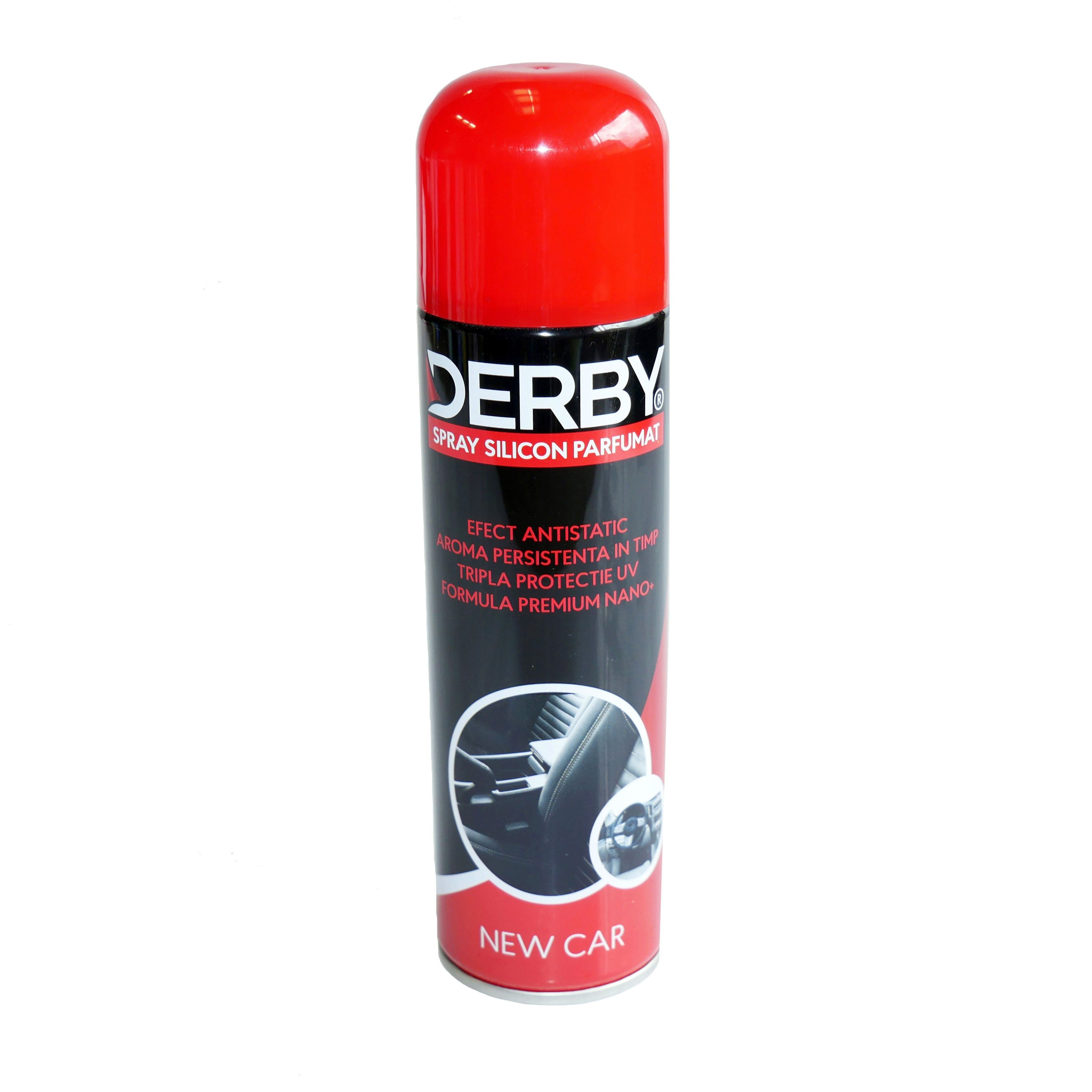 Spray cu silicon parfumat pentru bord New Car 220 ml DERBY DERBY - imagine 1