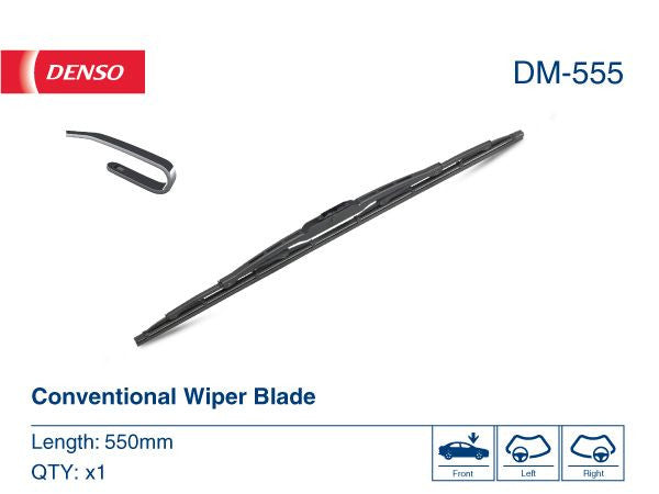 Lamela stergator Denso 550 mm Denso - imagine 1
