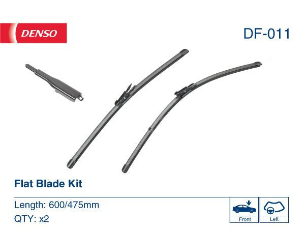 Set Lamela stergator Denso Flat 600/475 mm Denso - imagine 1