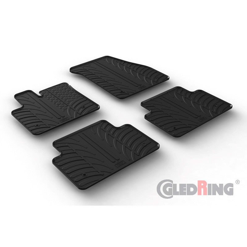 Set 4 covorase cauciuc dedicate LAND ROVER RANGE EVOQUE SUV 02.2019/rubber mats Gledring - imagine 1