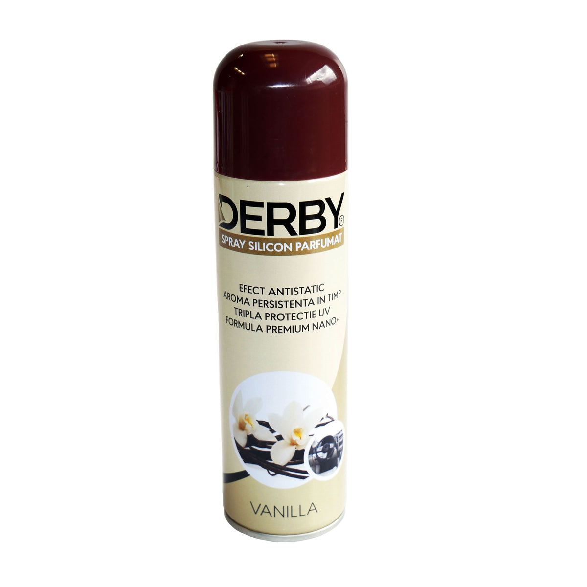 Spray cu silicon parfumat pentru bord Vanilie 220 ml DERBY DERBY - imagine 1