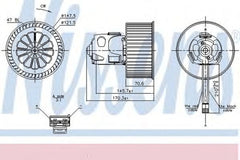 Ventilator habitaclu bord BMW 6 Cabriolet F12 NISSENS 87240