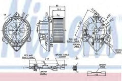 Ventilator habitaclu bord CITROEN XSARA Break N2 NISSENS 87042