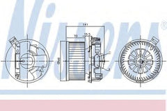 Ventilator habitaclu bord NISSAN MICRA III K12 NISSENS 87209