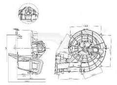 Ventilator habitaclu bord OPEL VECTRA C TYC 525-0001