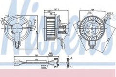 Ventilator habitaclu bord PEUGEOT PARTNER caroserie 5 NISSENS 87048
