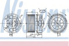 Ventilator habitaclu bord RENAULT MEGANE II BM0 1 CM0 1 NISSENS 87043