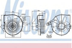 Ventilator habitaclu bord SKODA FABIA NISSENS 87028
