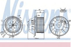 Ventilator habitaclu bord VW CADDY IV caroserie SAA SAH NISSENS 87034